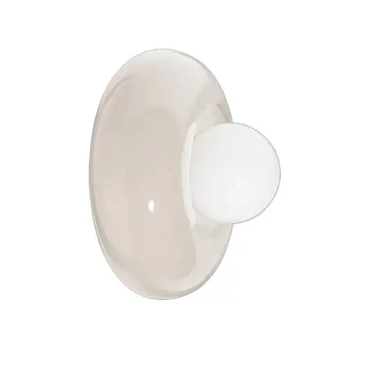 Applique Bumbum avorio e crema 25 cm Ferroluce