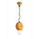 Sospensione Vintage Decò Bumbum 1 Elemento Ceramica Gialla 1 Luce E27