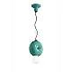 Sospensione Vintage Decò Bumbum 1 Elemento Ceramica Turchese 1 Luce E27