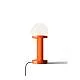 Lampada Da Tavolo Classica Habea Ceramica Arancio Volpe 1 Luce E14