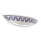 Applique Classica Trieste Bianco Decorato Filo Marrone 2 Luci E14