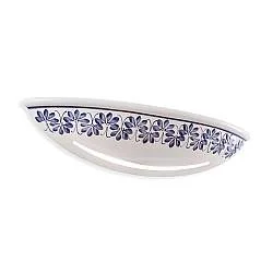 Applique Classica Trieste Bianco Decorato Filo Marrone 1 Luce R7S