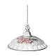 Lampadario Classico Napoli Ceramica E Ottone Satinato Decorato 1 Luce E27