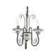 Lampadario Classico Sanremo Metallo E Ceramica Verde Sfumato Oro 3 Luci E14