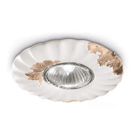 Faretto Vintage bianco 4 cm Ferroluce