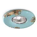 Faretto Vintage azzurro 4 cm Ferroluce