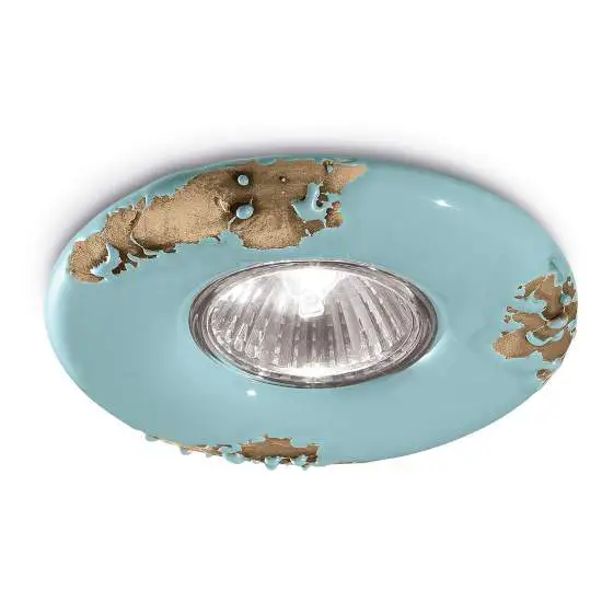 Faretto Vintage azzurro 4 cm Ferroluce