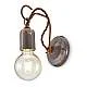 Applique Vintage Ceramica Tortora Con Filamento 1 Luce E27