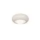 Applique Plafone Vintage Bumbum Ceramica Crema Vetro Opalino 1 Luce E27 D40,5Cm