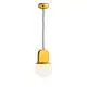 Sospensione Vintage Decò Habea Ceramica Gialla 1 Luce E27