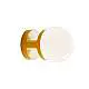 Applique Vintage Decò Habea Ceramica Gialla 1 Luce E27