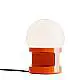 Lumetto Vintage Decò Habea Ceramica Arancio Volpe 1 Luce E27