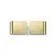 Applique Contemporanea Clip Metallo Oro 2 Luci G9 3W 3000K Luce Calda