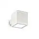 Applique Moderna Snif Square Alluminio Bianco 1 Luce G9 3W 3000K Luce Calda