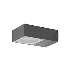 Applique Sirio Finitura Nero Dimmerabile IP65 Metallo/Vetro Ideal Lux