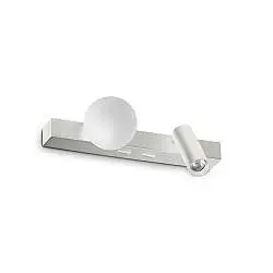 Applique Binomio 2 Luci LED 6W Luce Calda Bianco Dimmerabile Ideal Lux