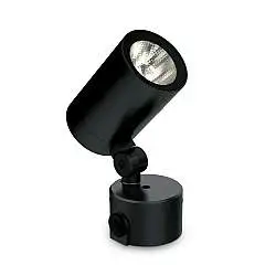 Plafoniera O-ZONE LED 19W Luce Calda 3000K Finitura Nera IP66 Ideal Lux