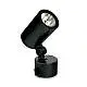 Plafoniera O-ZONE LED 19W Luce Calda 3000K Finitura Nera IP66 Ideal Lux