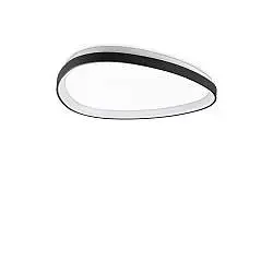 Plafoniera Gemini Led 30W Luce Calda 3000K Nero Metallo Ideal Lux