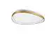 Plafoniera Gemini LED 30W luce calda 3000K ottone dimmerabile Ideal Lux