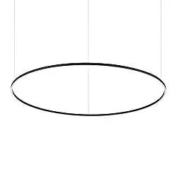 Lampada da soffitto Oracle 77W luce calda 3000K nero Ideal Lux