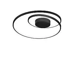 Plafoniera Collezione OZ LED 47W Luce Calda 3000K Nero Ideal Lux
