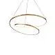 Lampada Da Terra Collezione OZ LED 47W Luce Calda Ottone Altezza Regolabile Ideal Lux