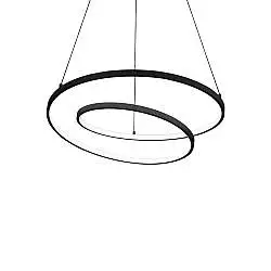 Lampada OZ LED 47W Luce Calda 3000K Finitura Nera Altezza Regolabile Ideal Lux