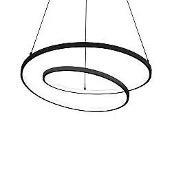 Lampada da Soffitto Collezione OZ LED 52W Luce Calda 3000K Finitura Nero Ideal Lux