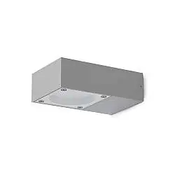Plafoniera Sirio_Ap1 Grigio IP65 Dimmerabile Metallo/Vetro Ideal Lux