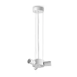 Lampada da Soffitto Set Ideal Lux 3 luci E27 Finitura Bianca IP20 Dimmerabile