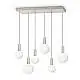 Lampadario ODEON 39W Luce Calda 3000K Bianco Altezza Regolabile Ideal Lux