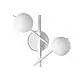 Applique Atlas 2 Luci G9 4W Bianca Dimmerabile Metallo/Vetro Ideal Lux