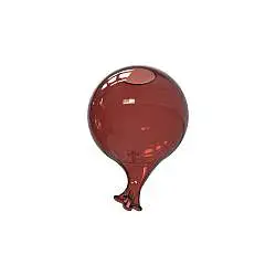 Lampada Da Tavolo CLOWN Rosso Vetro Diametro 15 Cm Ideal Lux