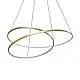 Lampada a sospensione Collezione OZ LED 75W luce calda ottone altezza regolabile Ideal Lux