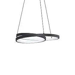 Lampada da soffitto Collezione OZ LED 38W luce calda 3000K nera Ideal Lux