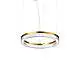 Lampada A Sospensione Crown Led 21W Luce Calda Ottone Altezza Regolabile Ideal Lux