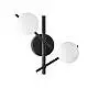 Applique Atlas 2 Luci G9 4W Finitura Nera Dimmerabile Ideal Lux