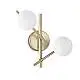 Applique Atlas 2 Luci G9 4W Luce Calda Oro Metallo/Vetro Ideal Lux