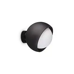 Applique Bloom Nero E27 Dimmerabile IP20 Vetro/Alluminio Ideal Lux