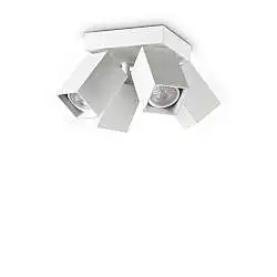 Plafoniera Collezione DYNAMITE 4 Luci GU10 Bianco Dimmerabile Ideal Lux
