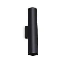 Applique Look 2 Luci GU10 28W Nero Con Dimmer Esterno Ideal Lux