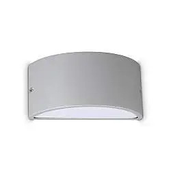 Applique REX-2 E27 Grigio IP44 Dimmerabile Alluminio Ideal Lux