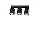 Plafoniera DYNAMITE 3 Luci Gu10 Nero Dimmerabile con Lampadine Ideal Lux