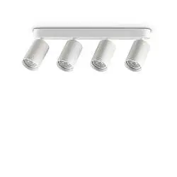 Plafoniera Collezione DYNAMITE 4 Luci GU10 Bianco Dimmerabile Ideal Lux
