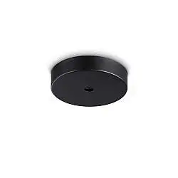 Accessorio Mapa Rosone Nero 22 cm Alluminio/Vetro Ideal Lux