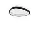 Plafoniera Gemini LED 24W 4000K Nero Con Dimmer Ideal Lux