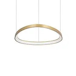 Lampada A Sospensione Gemini LED 47W Luce Naturale Ottone Altezza Regolabile Ideal Lux