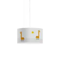 Sospensione Moderna Decokids Polilux ® Grafica Giraffa 1 Luce E27