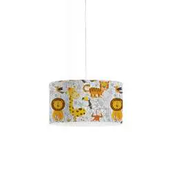 Sospensione Moderna Decokids Polilux ® Grafica Savana 1 Luce E27